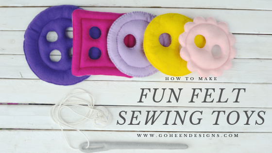how to make fun felt sewing toys