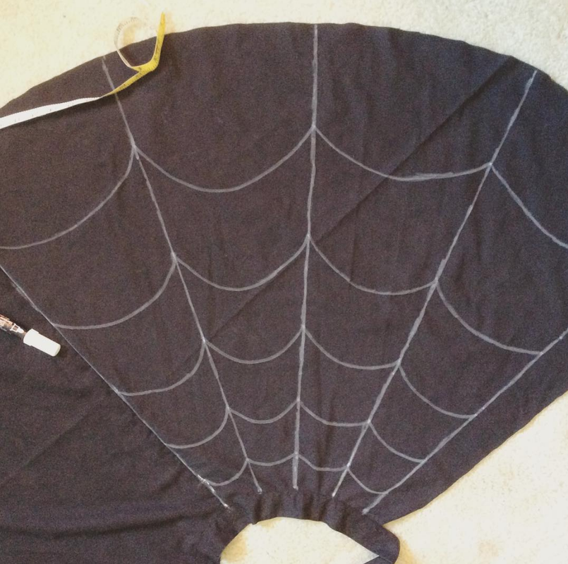 diy spider web circle skirt