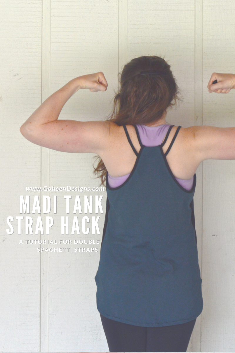 madi tank strap hack workout top sewing pattern