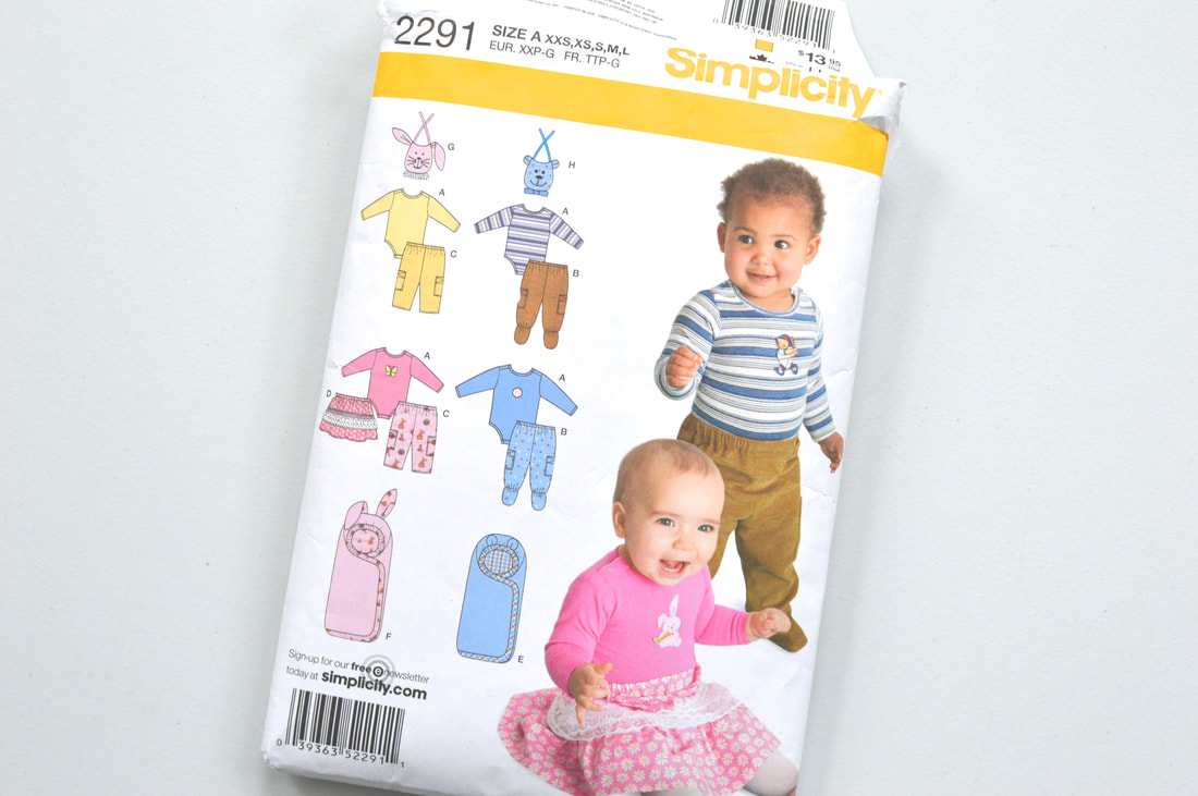 simplicity 2291 sewing baby clothes