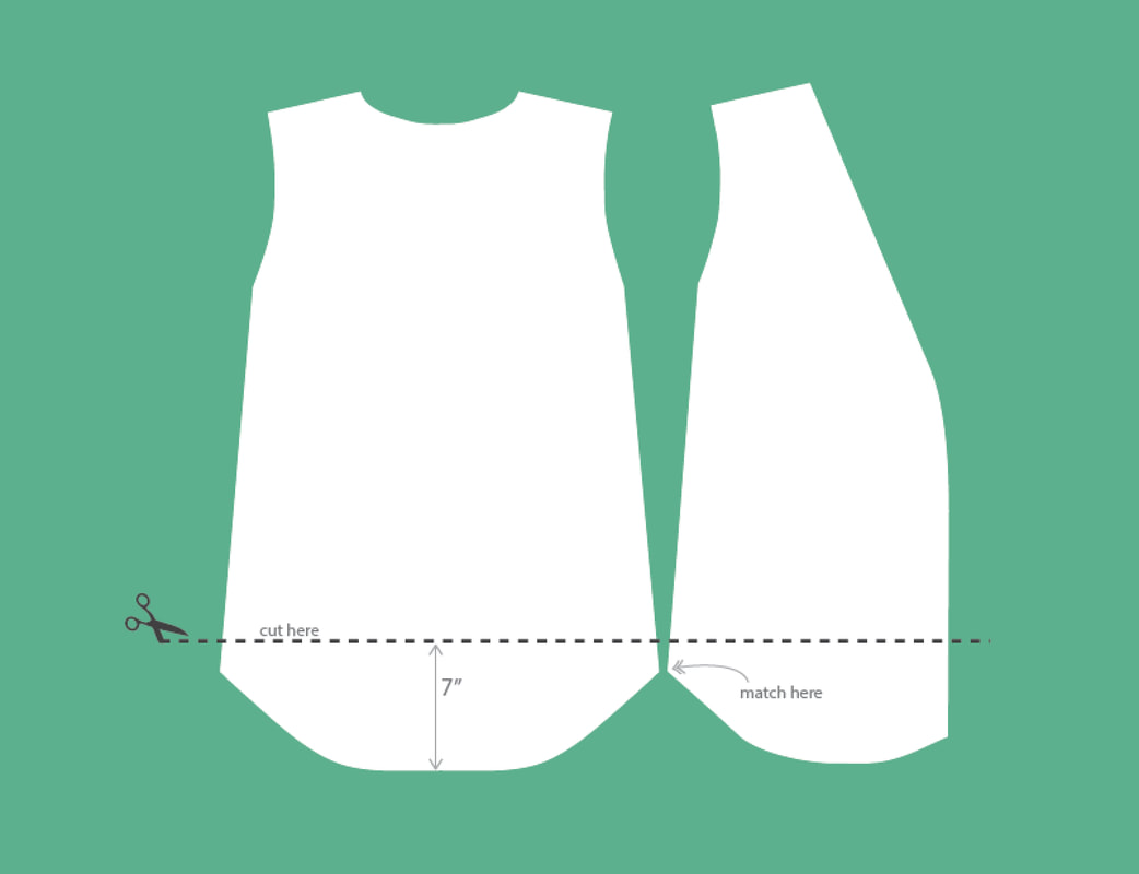 how to lengthen or shorten your robe pattern