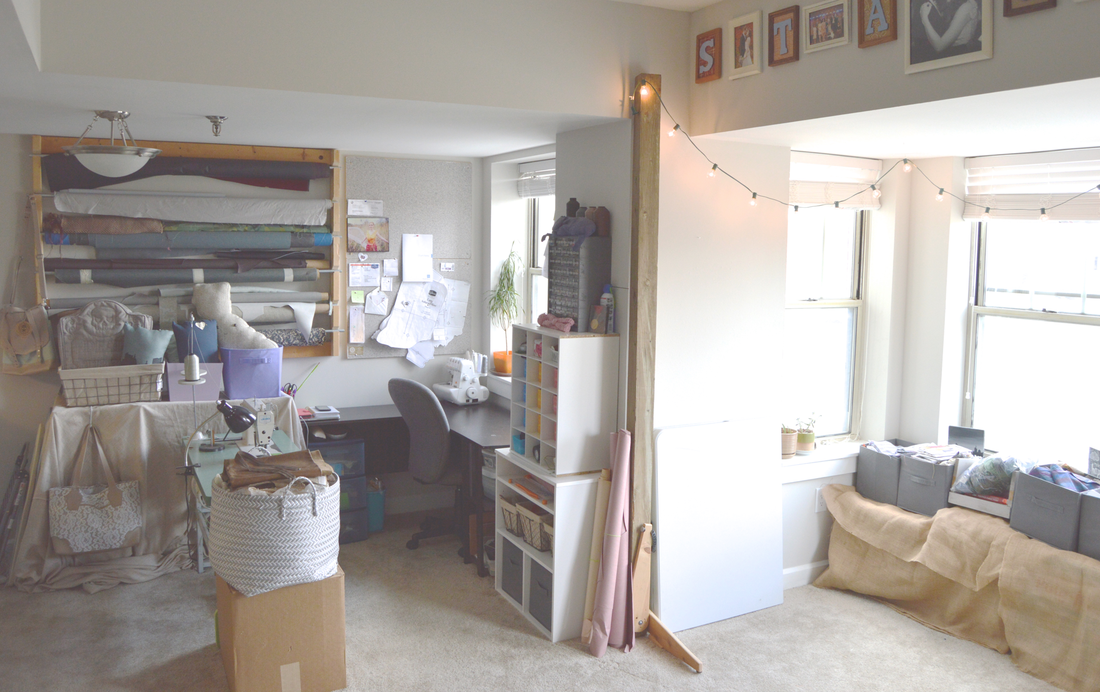 craft sewing work room tour