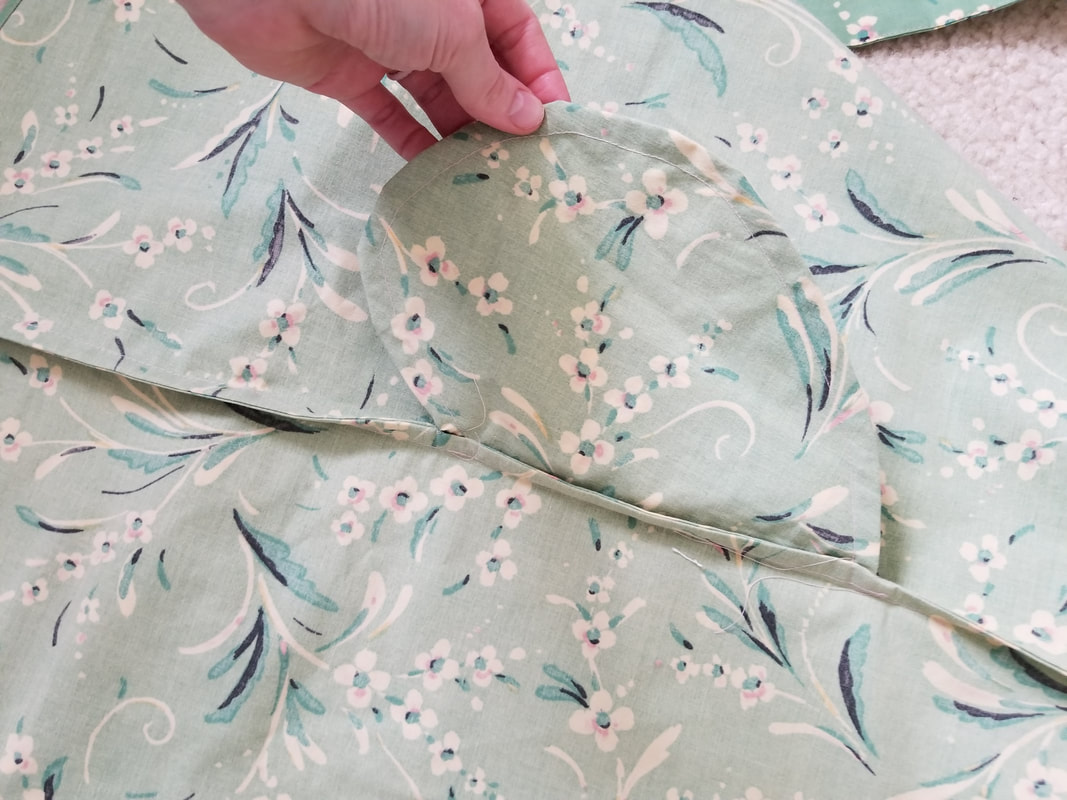 french seam pockets added to the seam
