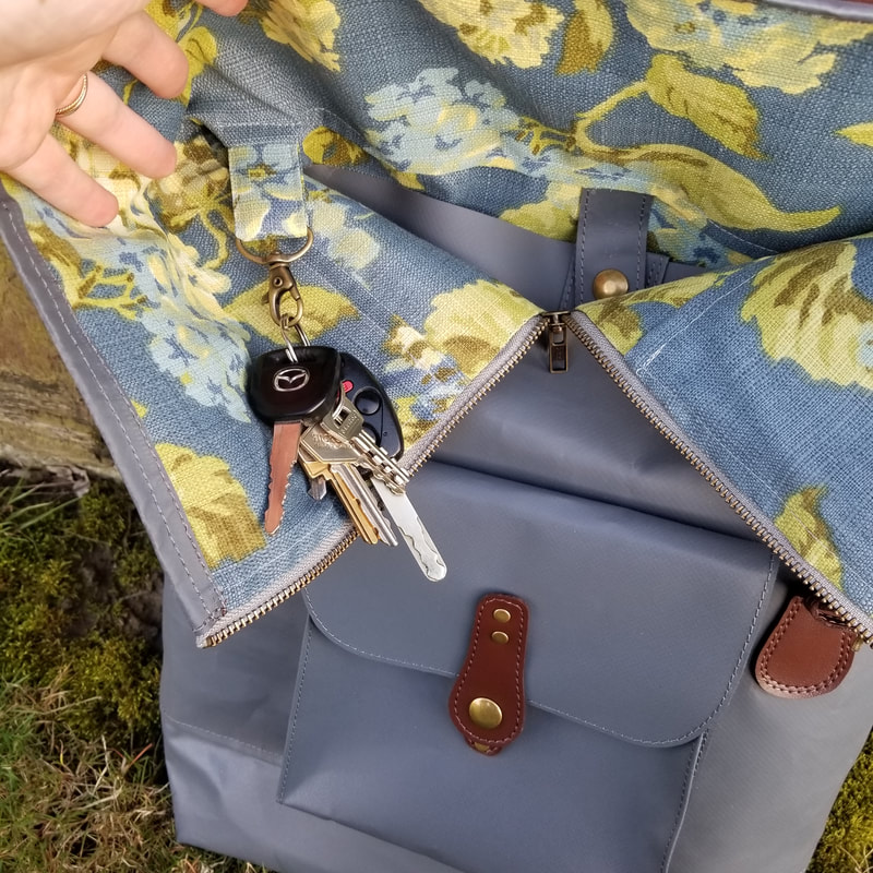 key holder for the huxley bag sewing pattern