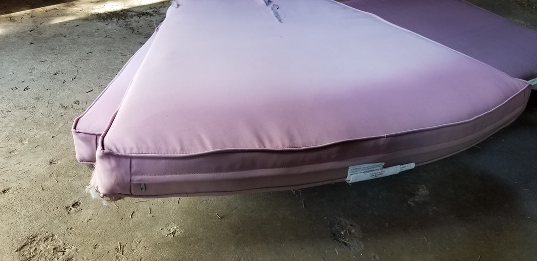 outdoor cushions recovered 