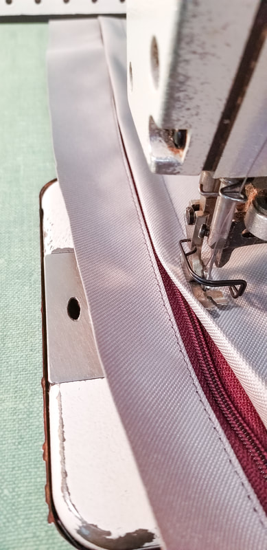 diy lapped zipper gusset for outdoor cushion