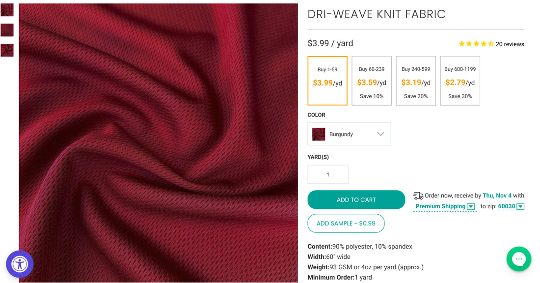 burgundy dri-weave knit fabric wholesale direct