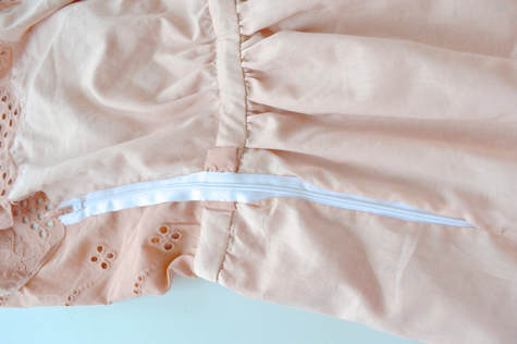 inserting an invisible zipper into a frenched seam is possible! just not pretty