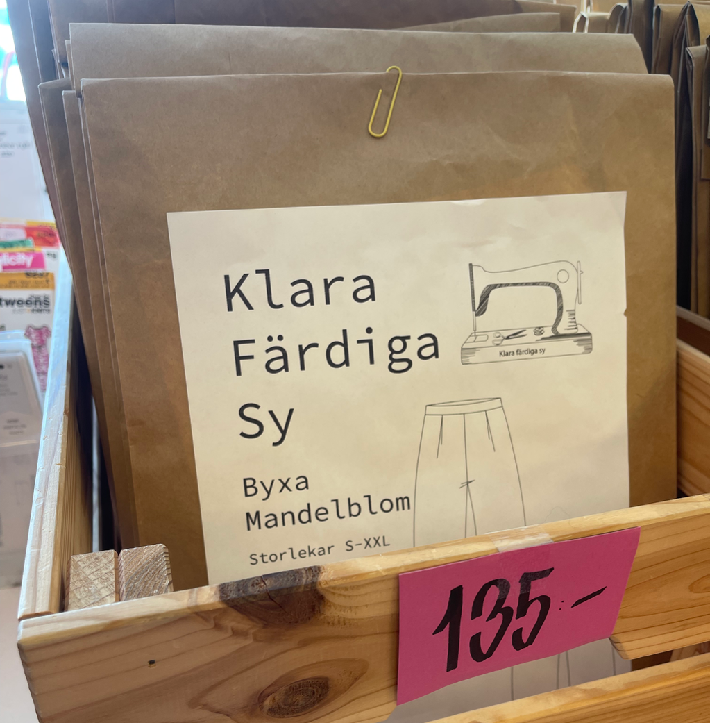 Klara färdiga sy fabric store pattern sweden