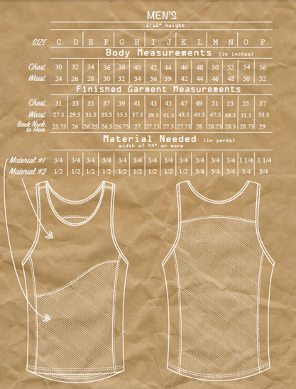 men's tank top sewing pattern for men