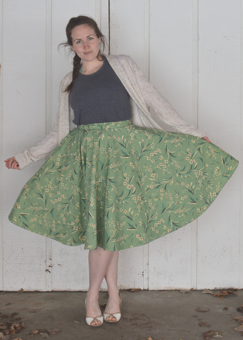 free wrap skirt pattern for a circle skirt by lila and june