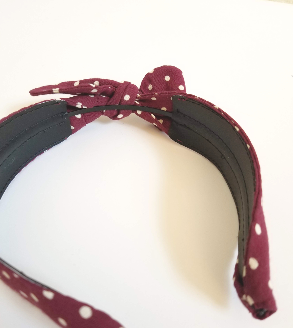 headband tutorial top knot