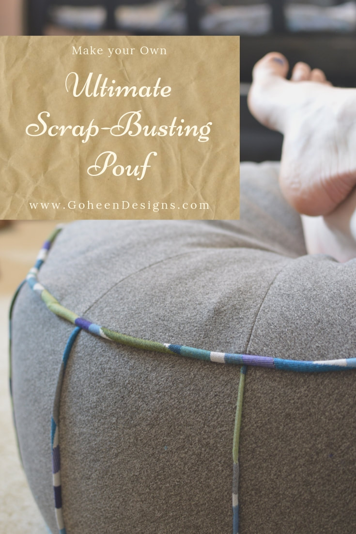 ultimate scrap busting pouf diy free pattern from closet case files